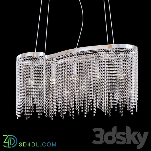 Ideal Lux Aurora SP5 Pendant light 3D Models