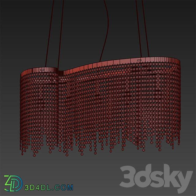 Ideal Lux Aurora SP5 Pendant light 3D Models