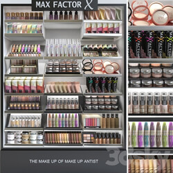 A set of professional cosmetics in a beauty salon or duty free 3 3D Models 