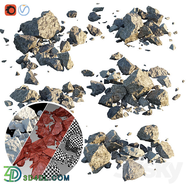 Stones 3D Models