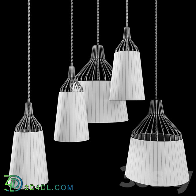 Designer lamp Redreta Pendant light 3D Models