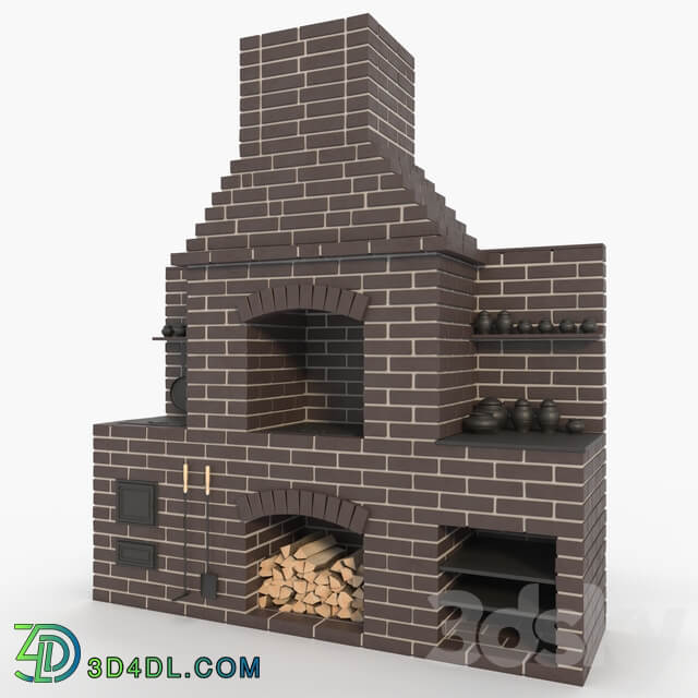 Brick oven 3D Models