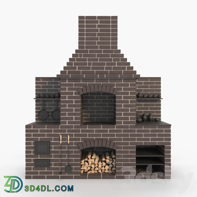 Brick oven 3D Models