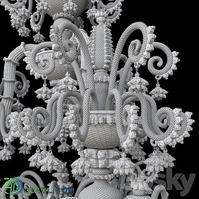 Barovier Toso Venezia 1295 Pendant light 3D Models