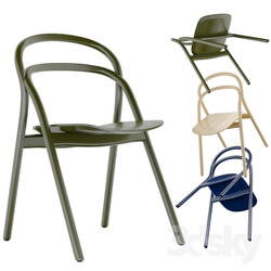 Hem Udon Chair Beech Blue and Green Color 