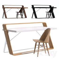 Table Chair Watts Desk and Synnes Dining Chair 