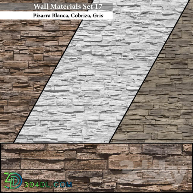 Stone Wall Materials Set 17