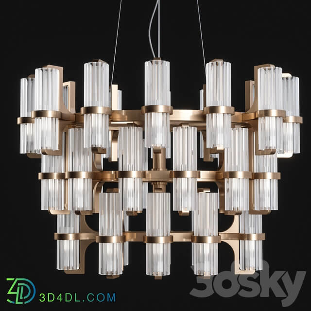 Officina Luce Soave chandelier Pendant light 3D Models