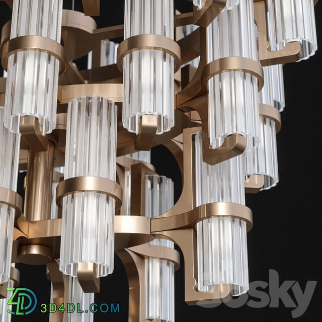 Officina Luce Soave chandelier Pendant light 3D Models