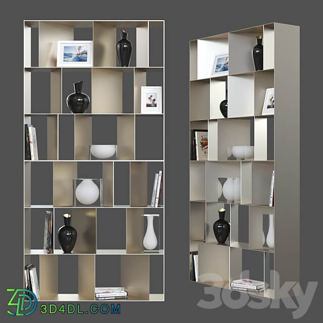 Modular shelving Cattelan italia Nautilus. 3D Models