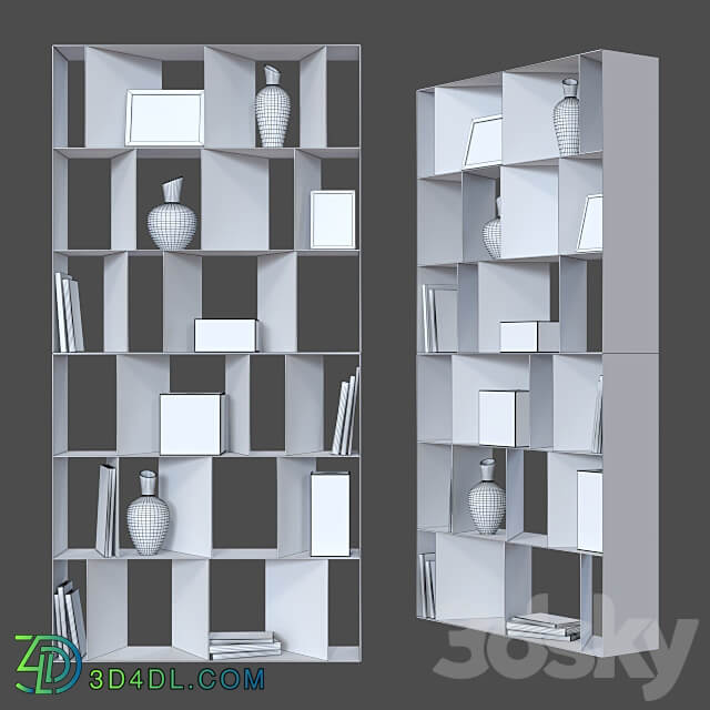 Modular shelving Cattelan italia Nautilus. 3D Models