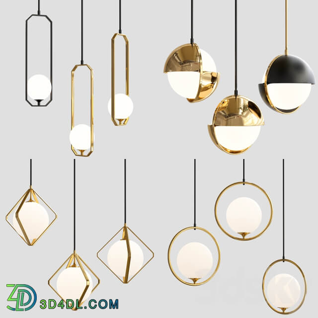 Pentand lamp 4 view Pendant light 3D Models