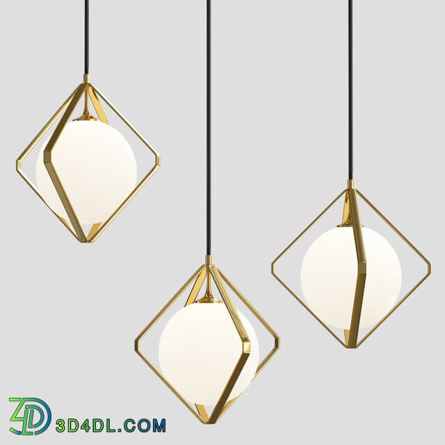 Pentand lamp 4 view Pendant light 3D Models