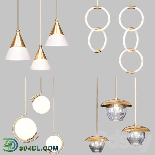 Pentand lamp 4 view Pendant light 3D Models