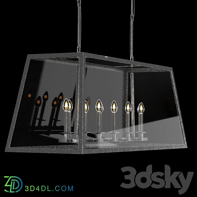 ATWELL LINEAR CHANDELIER 54 Pendant light 3D Models