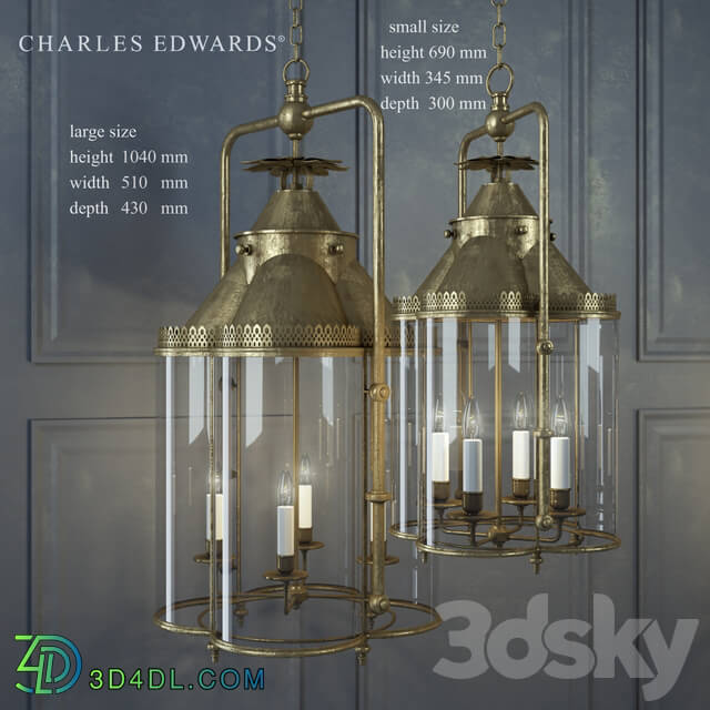 CHARLES EDWARDS CLOVER Pendant light 3D Models