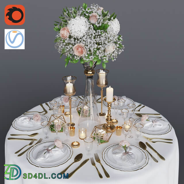 Wedding table setting 1