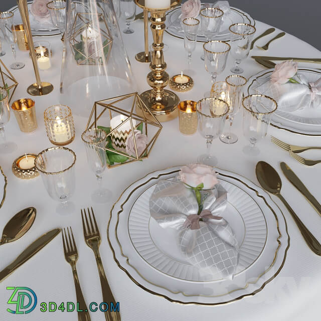 Wedding table setting 1