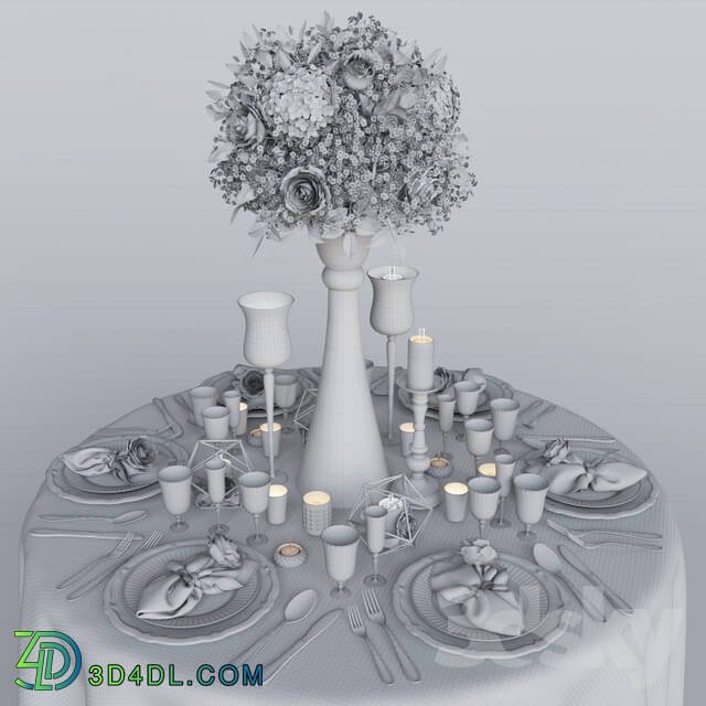 Wedding table setting 1