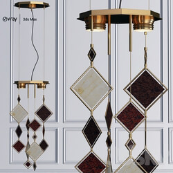 QUADRIE Pendant Pendant light 3D Models 