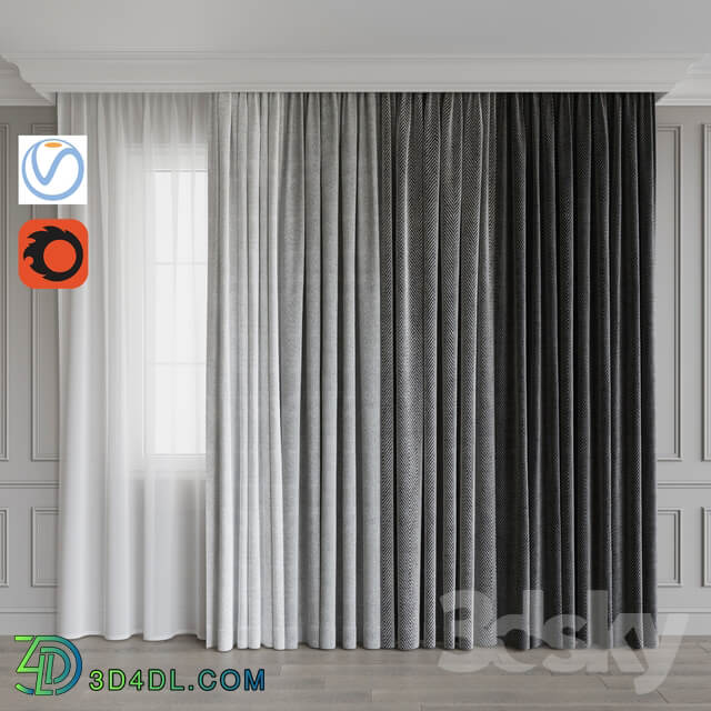 A set of curtains 9. Gray gamma