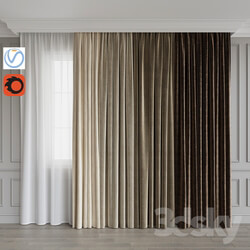 A set of curtains 10. Beige gamma 