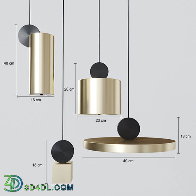 Pendant lamp calee Pendant light 3D Models