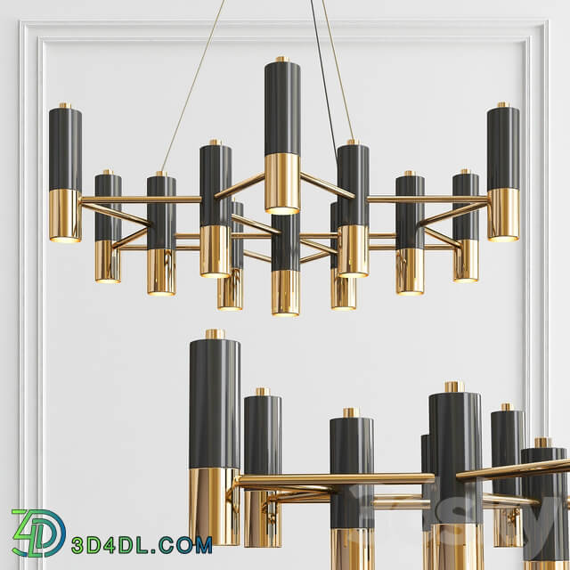 Delightfull ike chandelier Pendant light 3D Models