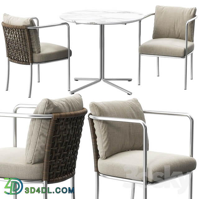 Table Chair Mini Cafe chair Jelly table by Living Divani