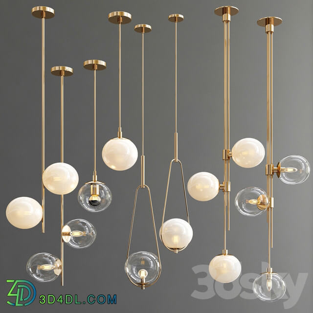 Four Hanging Lights 31 Exclusive Pendant light 3D Models