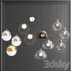 Collection of Pendant Lights Pendant light 3D Models 