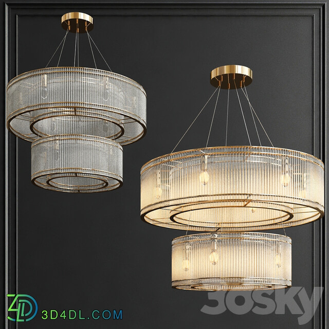 Crystal chandelier Pendant light 3D Models