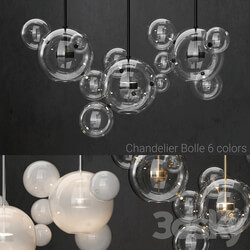 G C Bolle 14 Bubble 6 colors Pendant light 3D Models 