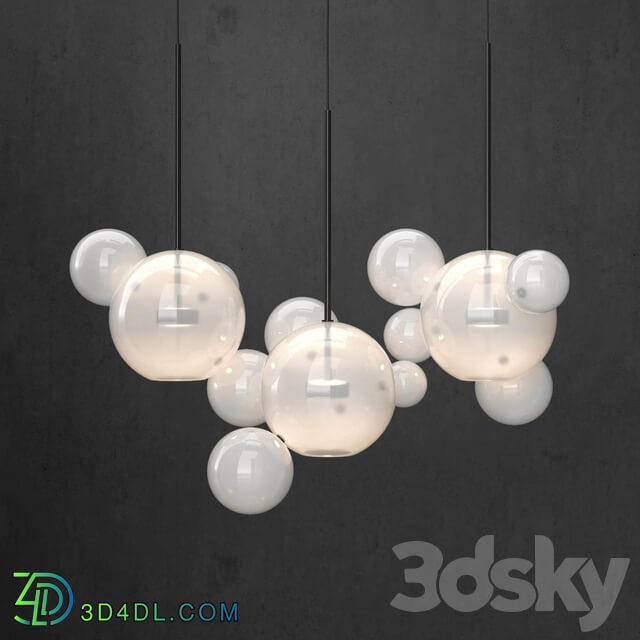 G C Bolle 14 Bubble 6 colors Pendant light 3D Models