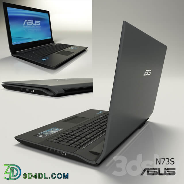 Asus N73s PC other electronics 3D Models