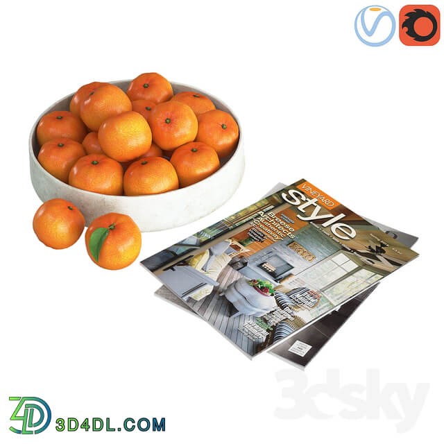 Fruit bowl mandarins