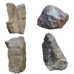 Rock Stones 3D Models 