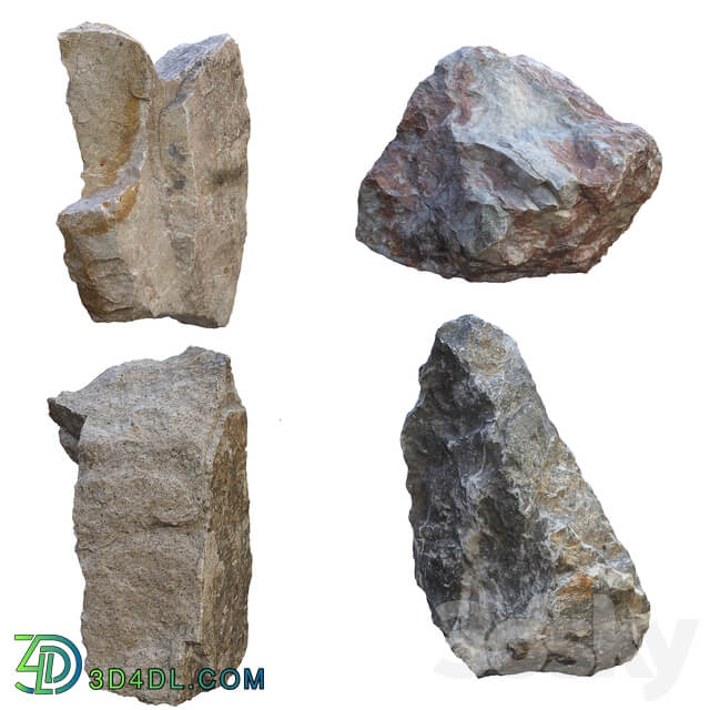 Rock Stones 3D Models