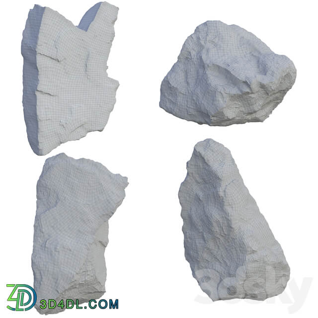 Rock Stones 3D Models