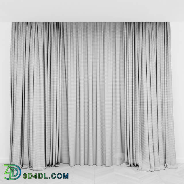 Curtains gray with tulle Modern curtains