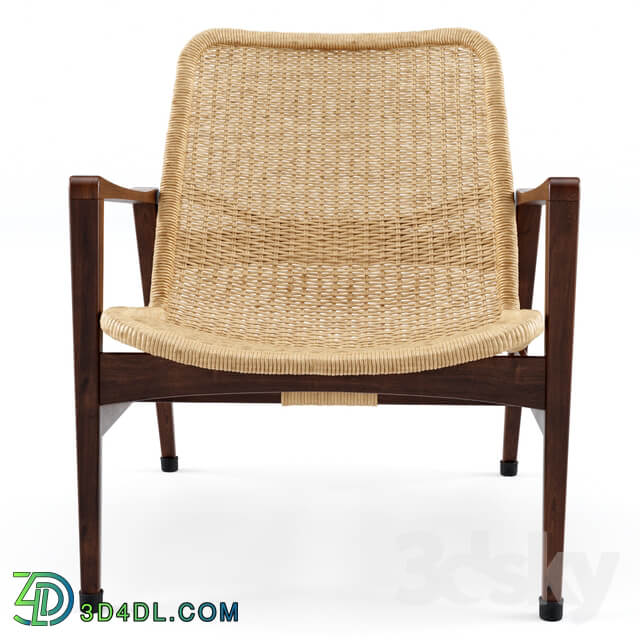 Vintage Lounge Chair Manufactured by Yamakawa Rattan