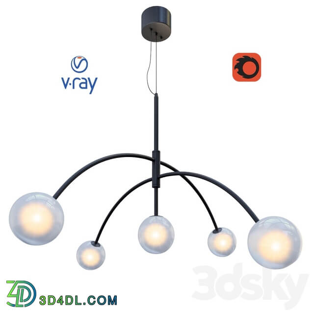 HEAVEN ceiling lamp from the company MARKSLÖJD Sweden. Pendant light 3D Models