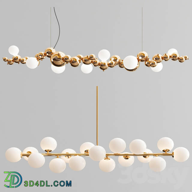 Four Exclusive Chandelier Collection 6 Pendant light 3D Models