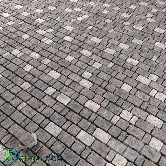 Old stone paving Old stone paving 3D Models