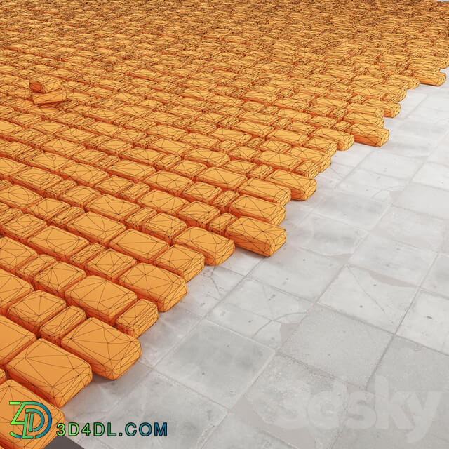 Old stone paving Old stone paving 3D Models