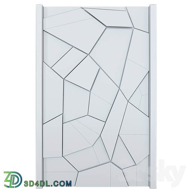 Decorative wall panel with lighting 03