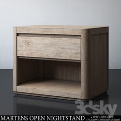 Sideboard Chest of drawer MARTENS 30in OPEN NIGHTSTAND 