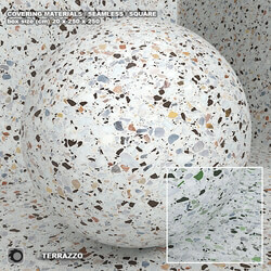 Stone Material seamless terrazzo quartzite set 108 