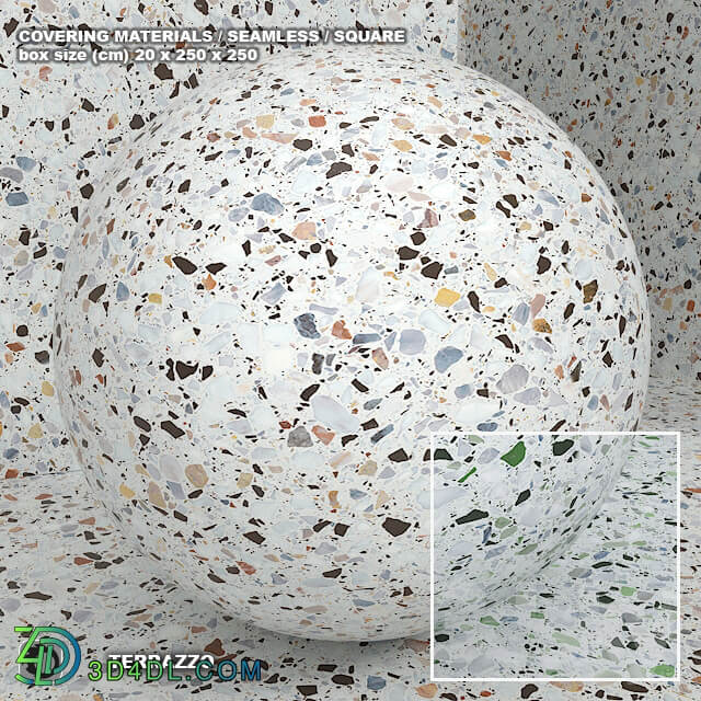 Stone Material seamless terrazzo quartzite set 108