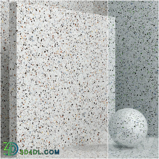 Stone Material seamless terrazzo quartzite set 108